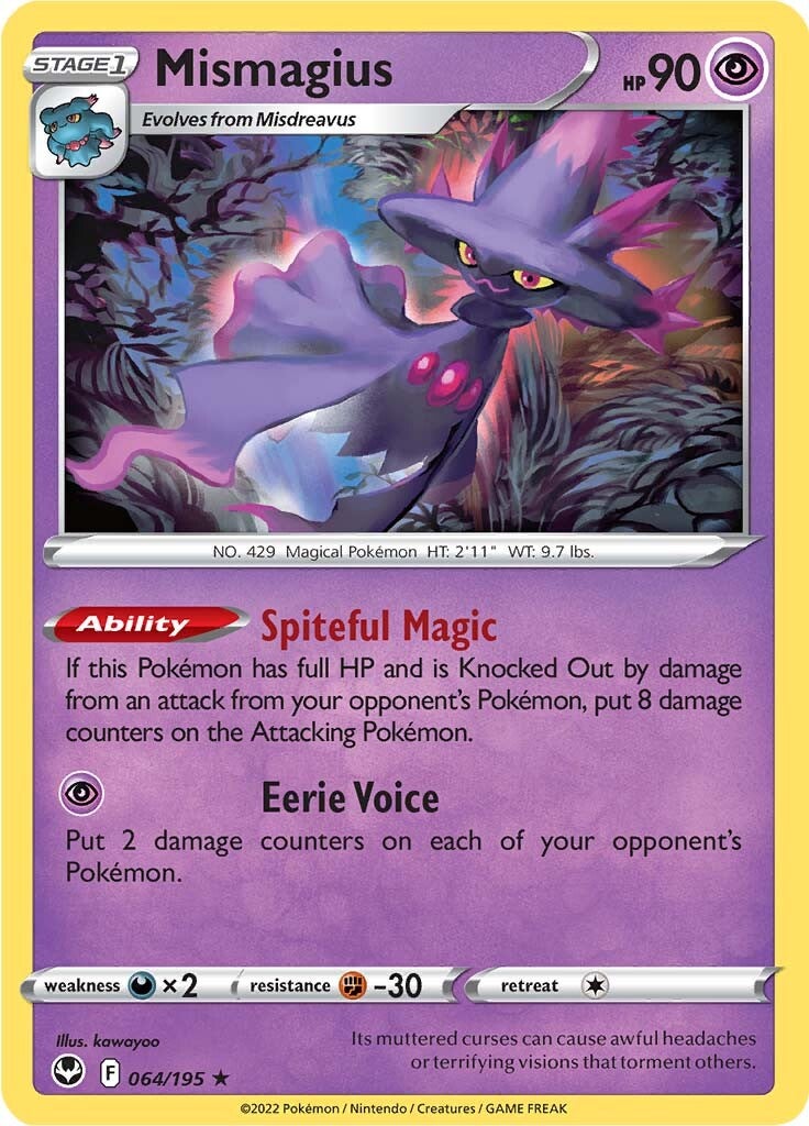 Mismagius (064/195) [Sword & Shield: Silver Tempest] | Dragon's Lair Comics and Fantasy Houston TX