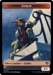 Saproling // Goblin Double-Sided Token [Commander Masters Tokens] | Dragon's Lair Comics and Fantasy Houston TX