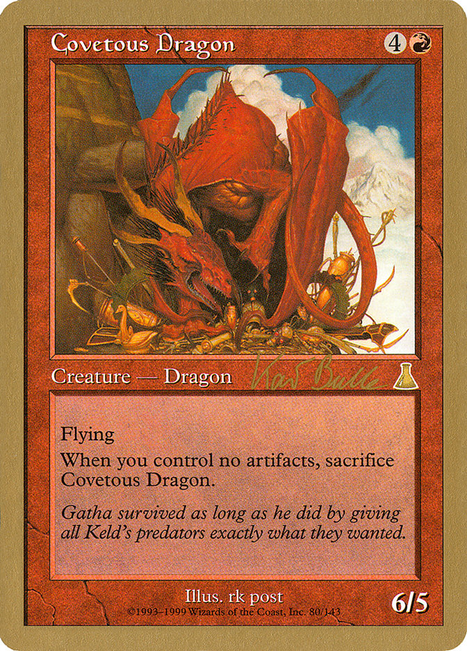 Covetous Dragon (Kai Budde) [World Championship Decks 1999] | Dragon's Lair Comics and Fantasy Houston TX