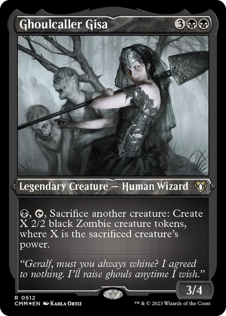 Ghoulcaller Gisa (Foil Etched) [Commander Masters] | Dragon's Lair Comics and Fantasy Houston TX