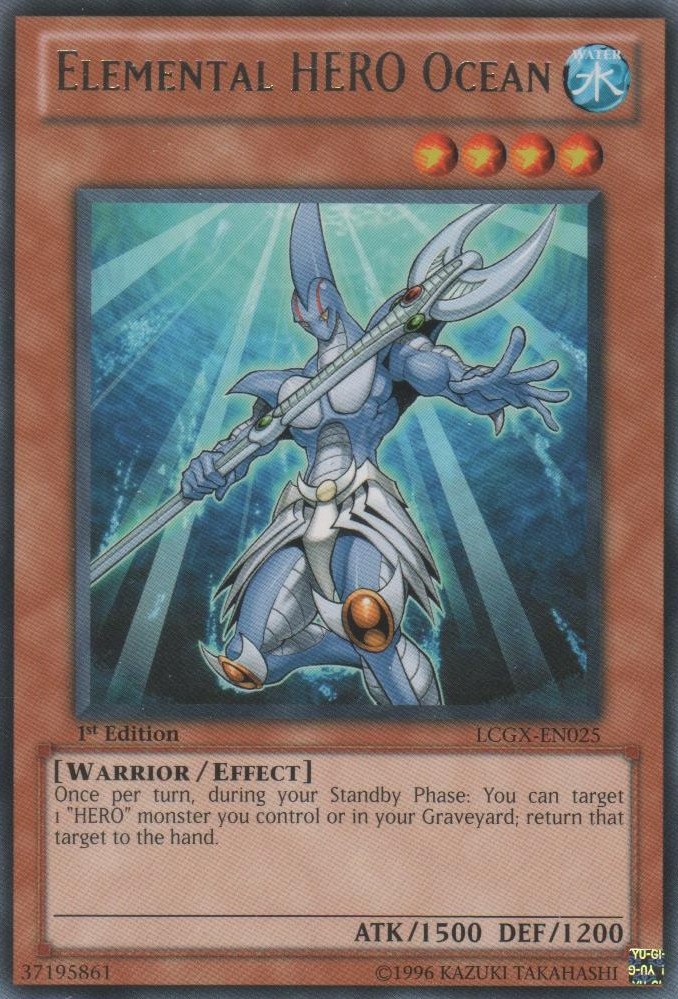 Elemental HERO Ocean [LCGX-EN025] Rare | Dragon's Lair Comics and Fantasy Houston TX