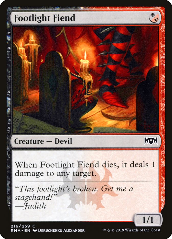 Footlight Fiend [Ravnica Allegiance] | Dragon's Lair Comics and Fantasy Houston TX