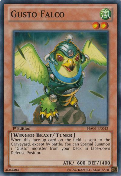Gusto Falco [HA06-EN043] Super Rare | Dragon's Lair Comics and Fantasy Houston TX