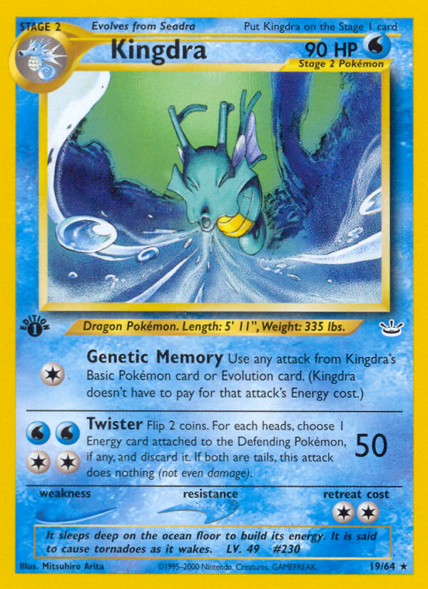 Kingdra (19/64) [Neo Revelation 1st Edition] | Dragon's Lair Comics and Fantasy Houston TX
