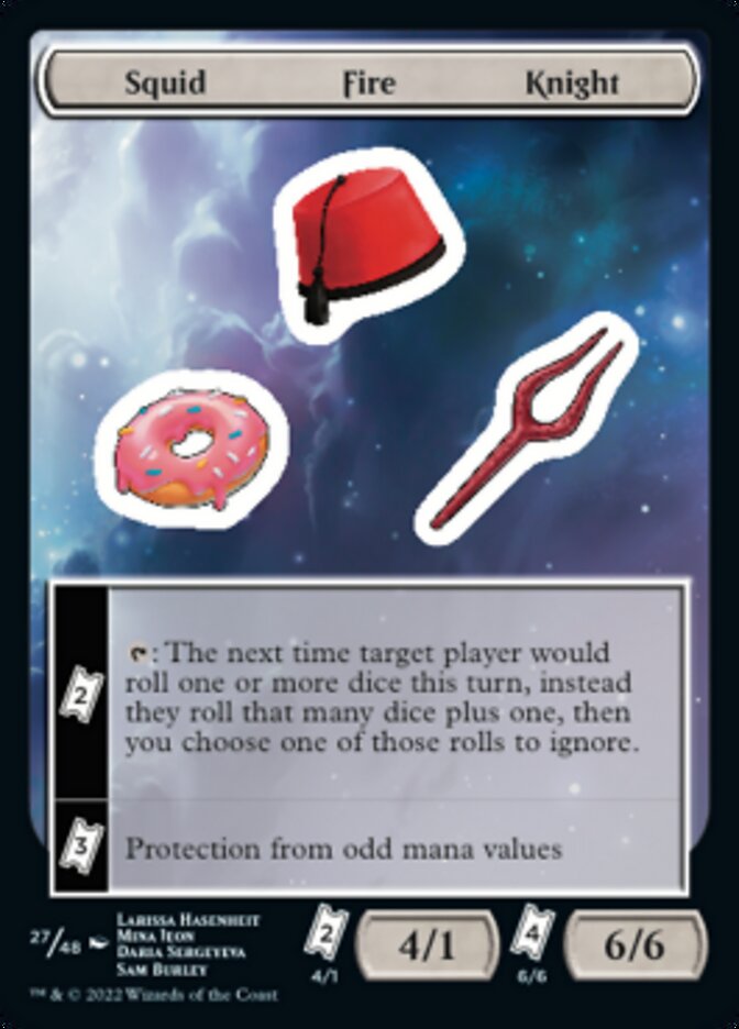 Squid Fire Knight [Unfinity Stickers] | Dragon's Lair Comics and Fantasy Houston TX