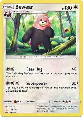 Bewear (18/30) [Sun & Moon: Trainer Kit - Alolan Raichu] | Dragon's Lair Comics and Fantasy Houston TX