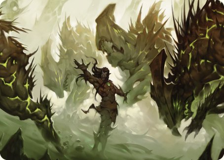 Ezuri's Predation Art Card [Commander Masters Art Series] | Dragon's Lair Comics and Fantasy Houston TX