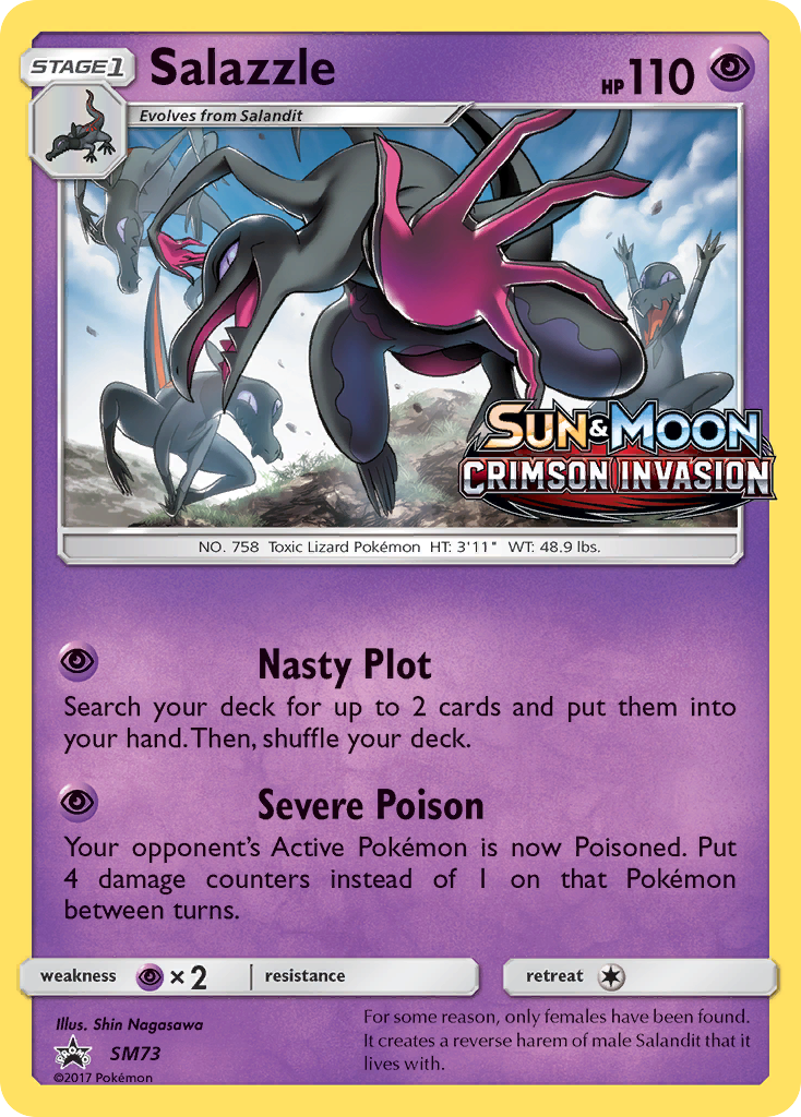Salazzle (SM73) [Sun & Moon: Black Star Promos] | Dragon's Lair Comics and Fantasy Houston TX