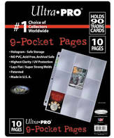 Ultra Pro 9 Pocket Platinum Page for Standard Size Cards (10 pack) | Dragon's Lair Comics and Fantasy Houston TX