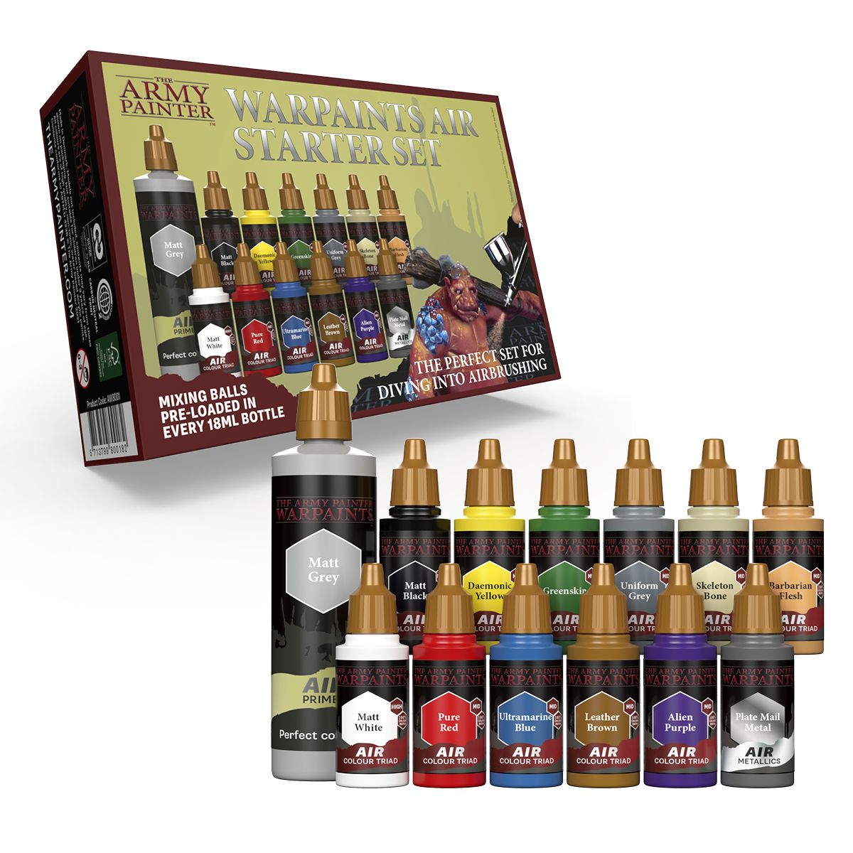Army Painter Warpaints Air Starter Set | Dragon's Lair Comics and Fantasy Houston TX