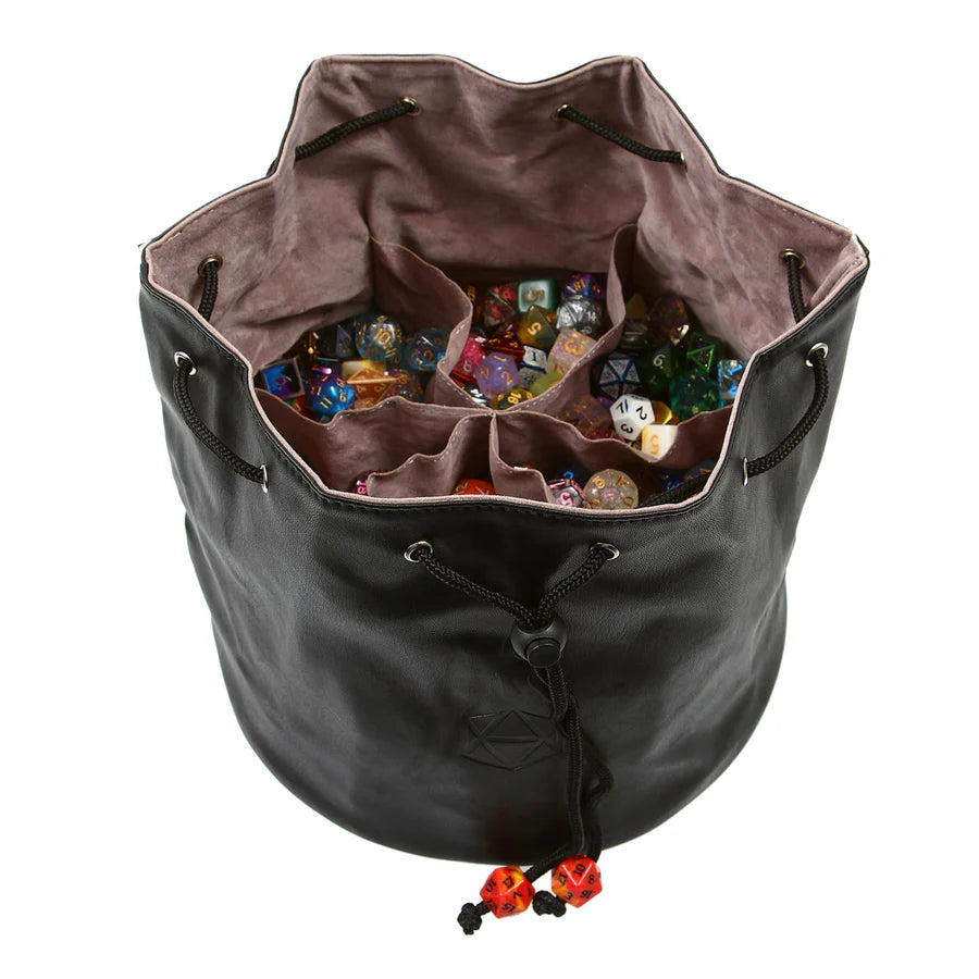 Forged Gaming Pouch of the Endless Hoard Dice Bag Black with Gray | Dragon's Lair Comics and Fantasy Houston TX