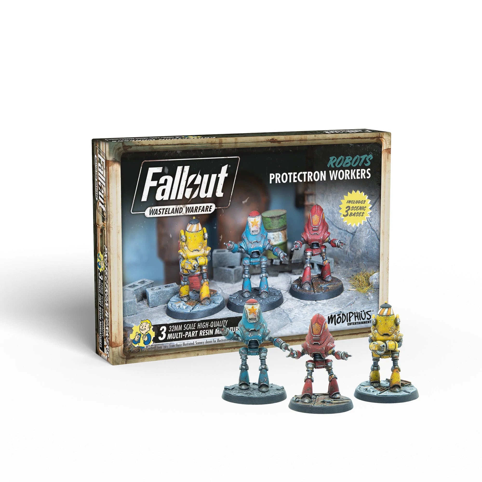 Fallout Wasteland Warfare: Protectron Workers | Dragon's Lair Comics and Fantasy Houston TX