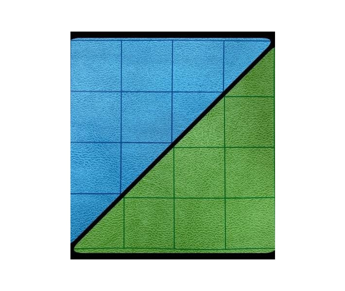 Chessex Double-Sided Battlemat Blue-Green With 1 Inch Squares | Dragon's Lair Comics and Fantasy Houston TX