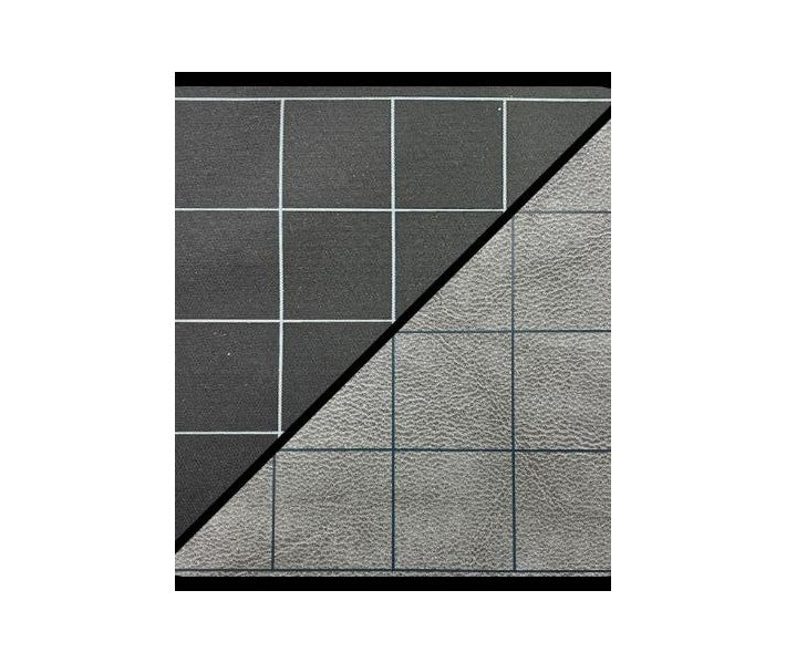 Chessex Double-Sided Battlemat Black-Grey With 1 Inch Squares | Dragon's Lair Comics and Fantasy Houston TX
