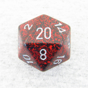 Chessex 34mm Speckled Volcano with Silver D20 | Dragon's Lair Comics and Fantasy Houston TX