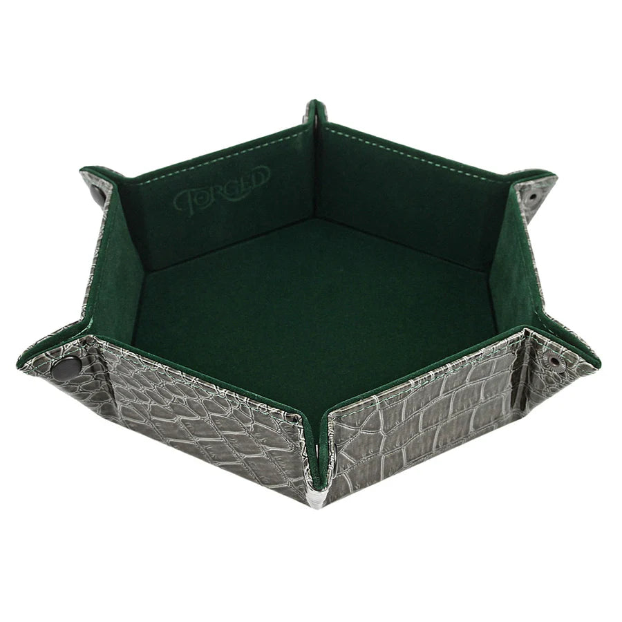 Forged Gaming Hexagon Snap Folding Dice Tray - Various Colors | Dragon's Lair Comics and Fantasy Houston TX