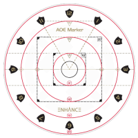 Enhance Tabletop RPGs Spell AoE Damage Marker for Tabletop RPG Games | Dragon's Lair Comics and Fantasy Houston TX