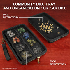 Enhance Tabletop RPGs Community Dice Organizer Case & XL Rolling Tray | Dragon's Lair Comics and Fantasy Houston TX