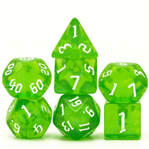 Foam Brain Forest Elemental Poly 7 Dice Set | Dragon's Lair Comics and Fantasy Houston TX