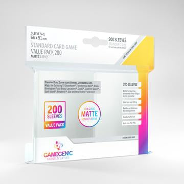 Gamegenic Value Pack Standard Matte Sleeves 200 ct | Dragon's Lair Comics and Fantasy Houston TX