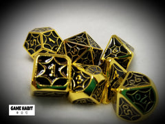 Game Habit Bring My Shuttle Metal Poly 7 Dice Set | Dragon's Lair Comics and Fantasy Houston TX