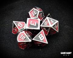 Game Habit Blood Magic Poly 7 Dice Set | Dragon's Lair Comics and Fantasy Houston TX