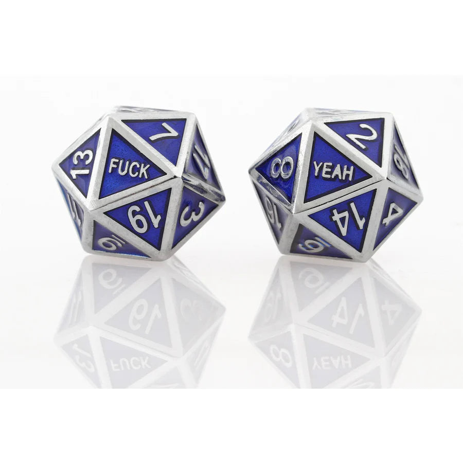 Forged Gaming F*ck Yeah Poly 7 Metal Dice Set | Dragon's Lair Comics and Fantasy Houston TX