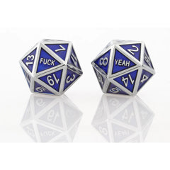 Forged Gaming F*ck Yeah Poly 7 Metal Dice Set | Dragon's Lair Comics and Fantasy Houston TX