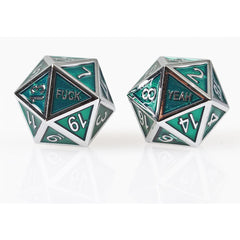 Forged Gaming F*ck Yeah Poly 7 Metal Dice Set | Dragon's Lair Comics and Fantasy Houston TX