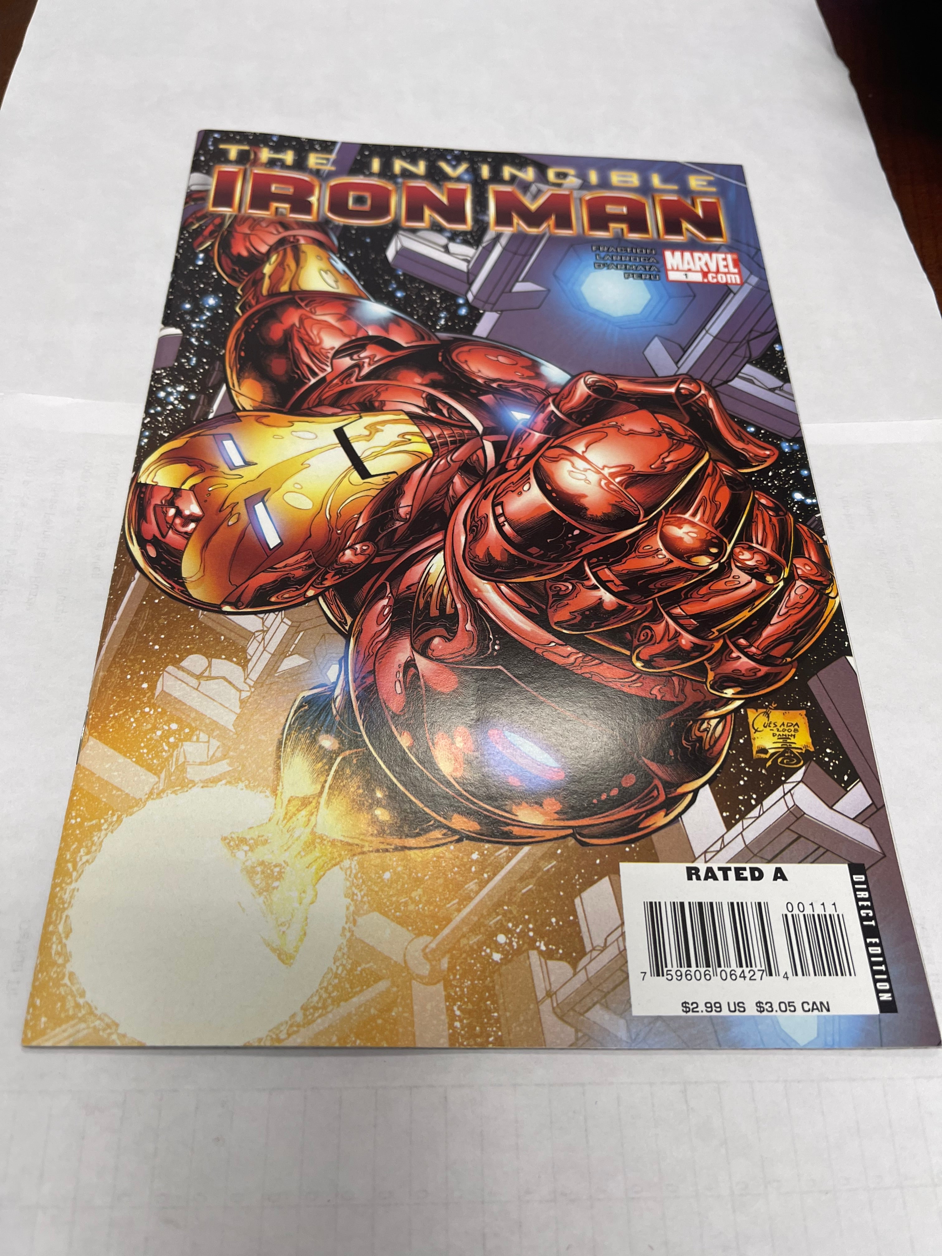 Invincible Iron Man #1 July 2008 | Dragon's Lair Comics and Fantasy Houston TX