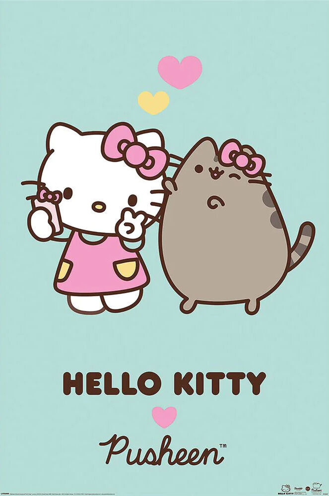 Poster: Hello Kitty and Pusheen Love | Odin's Lair