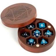 MDG Premium Wood Round Dice Case: Purple Heart | Odin's Place