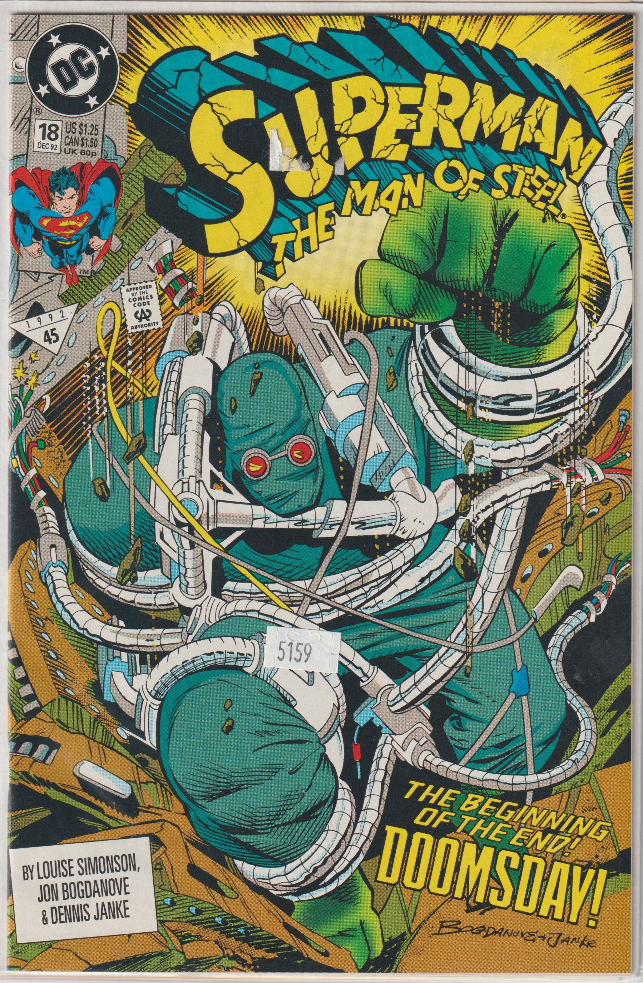 Superman the Man of Steel #18 (1991) | Dragon's Lair Comics and Fantasy Houston TX