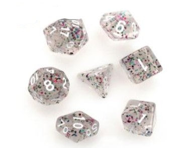 Game Habit Confetti Fireworks Poly 7 Dice Set | Dragon's Lair Comics and Fantasy Houston TX