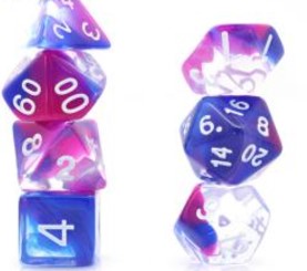 Game Habit Liquid Moonshine Poly 7 Dice Set | Dragon's Lair Comics and Fantasy Houston TX
