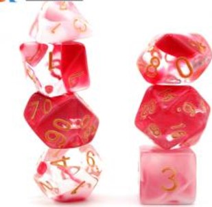 Game Habit Blood on the Carpet Poly 7 Dice Set | Dragon's Lair Comics and Fantasy Houston TX