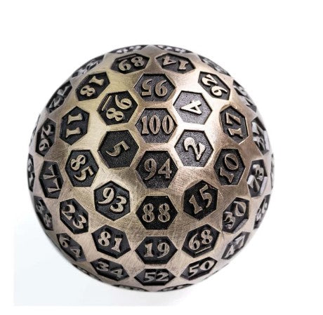 Foam Brain Inscribed 45mm Metal D100 - Bronze | Dragon's Lair Comics and Fantasy Houston TX