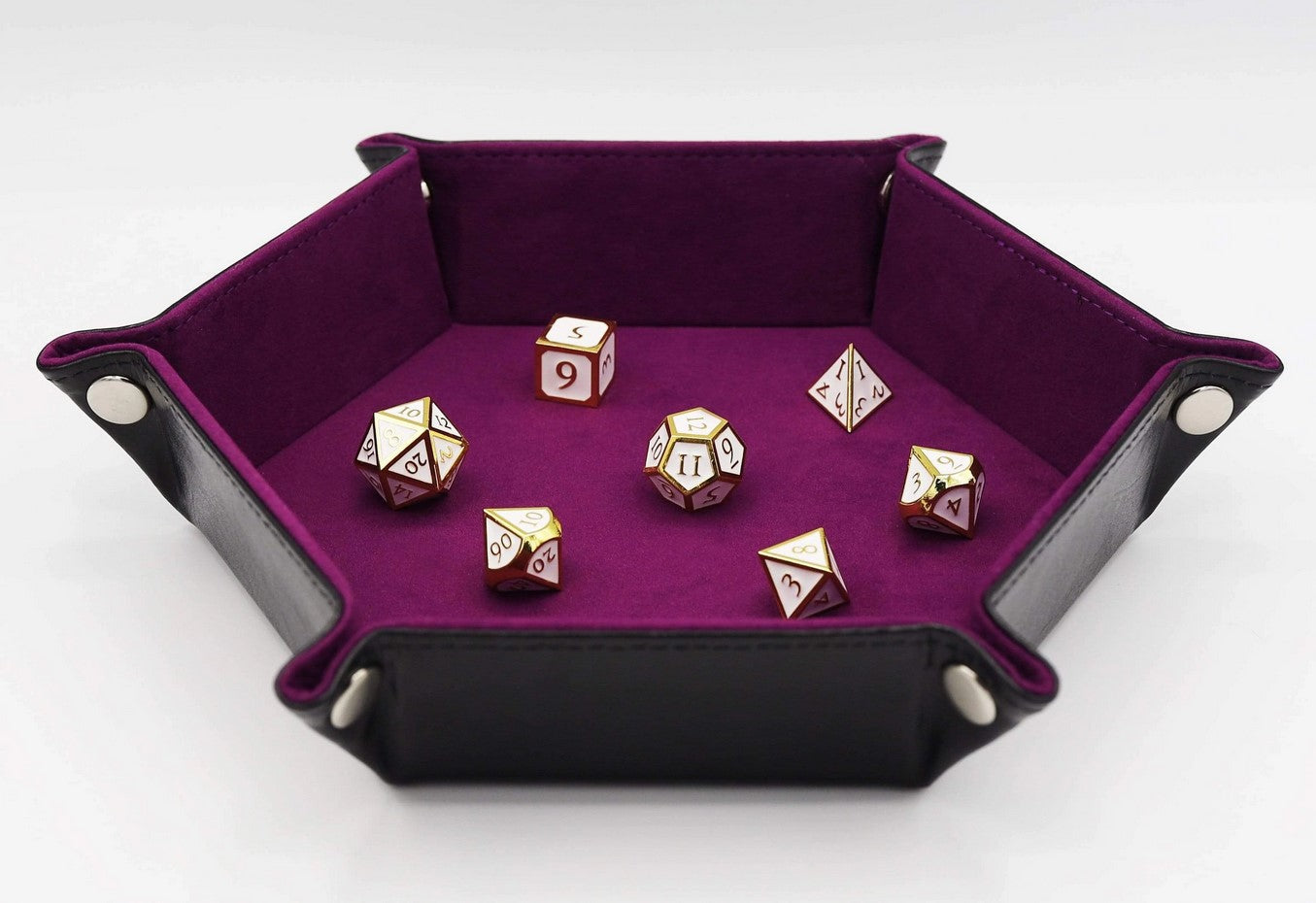 Foam Brain Folding Hexagonal Dice Tray Purple | Dragon's Lair Comics and Fantasy Houston TX