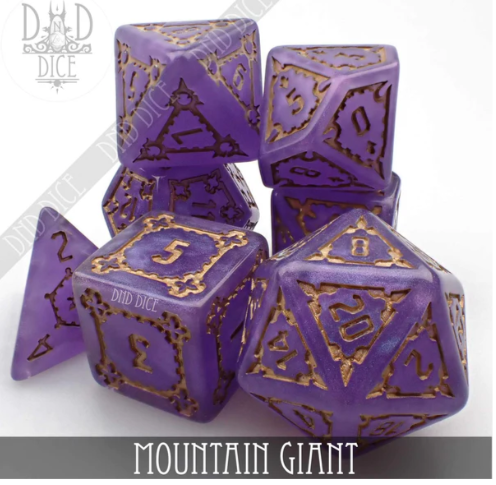 DND Dice Oversized Poly 7 Set: Mountain Giant | Dragon's Lair Comics and Fantasy Houston TX