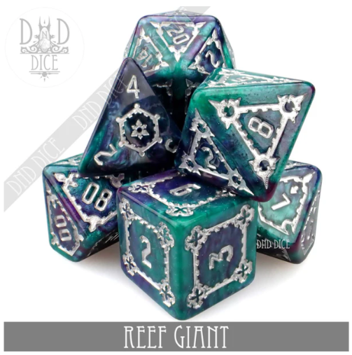 DND Dice Oversized Poly 7 Set: Reef Giant | Dragon's Lair Comics and Fantasy Houston TX