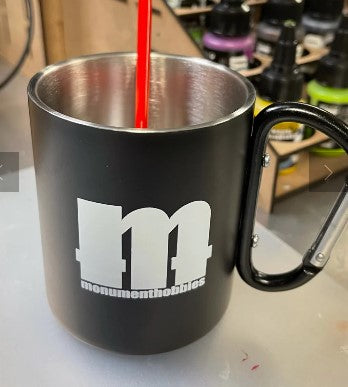 Monument Hobbies Paint Cup: M Logo | Dragon's Lair Comics and Fantasy Houston TX