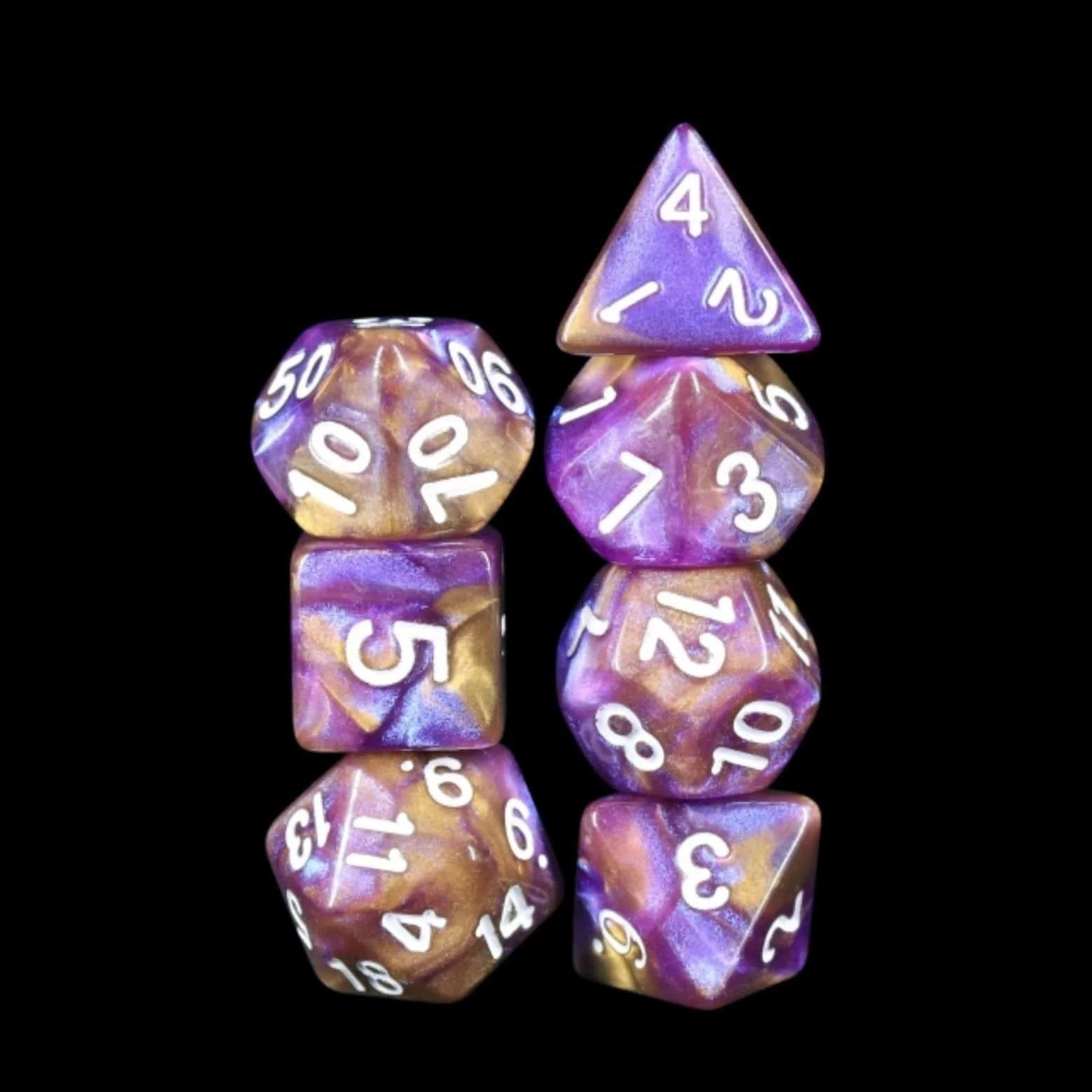 Foam Brain Poly 7 Set: Puce | Dragon's Lair Comics and Fantasy Houston TX