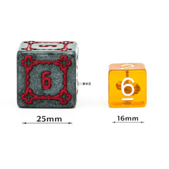 Foam Brain Huge Black Castle RPG Dice Set | Dragon's Lair Comics and Fantasy Houston TX