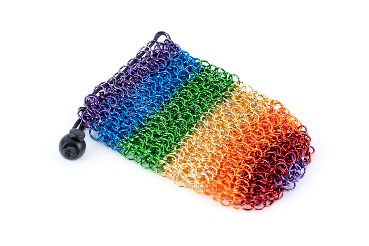MDG Chainmail Dice Bag: Rainbow Stainless Steel | Dragon's Lair Comics and Fantasy Houston TX