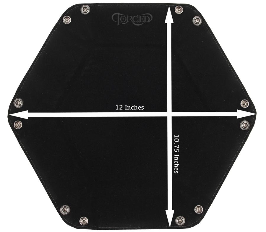 Forged Gaming Hexagon Snap Folding Dice Tray - Various Colors | Dragon's Lair Comics and Fantasy Houston TX