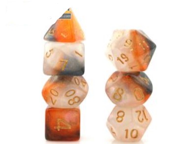 Game Habit Creme Brulee Poly 7 Dice Set | Dragon's Lair Comics and Fantasy Houston TX