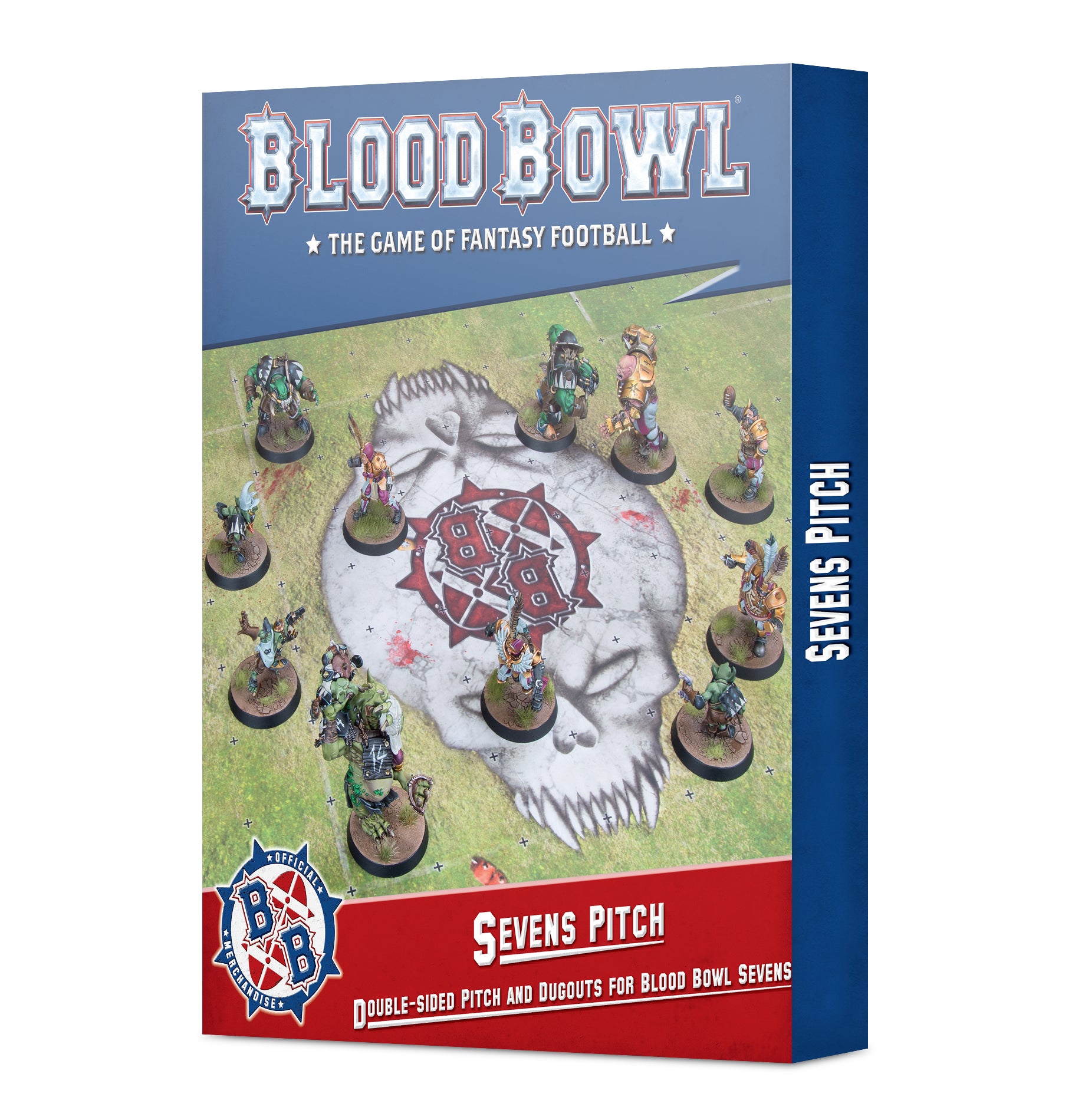 Blood Bowl: Sevens Pitch: Double-sided Pitch and Dugouts for Blood Bowl Sevens | Dragon's Lair Comics and Fantasy Houston TX