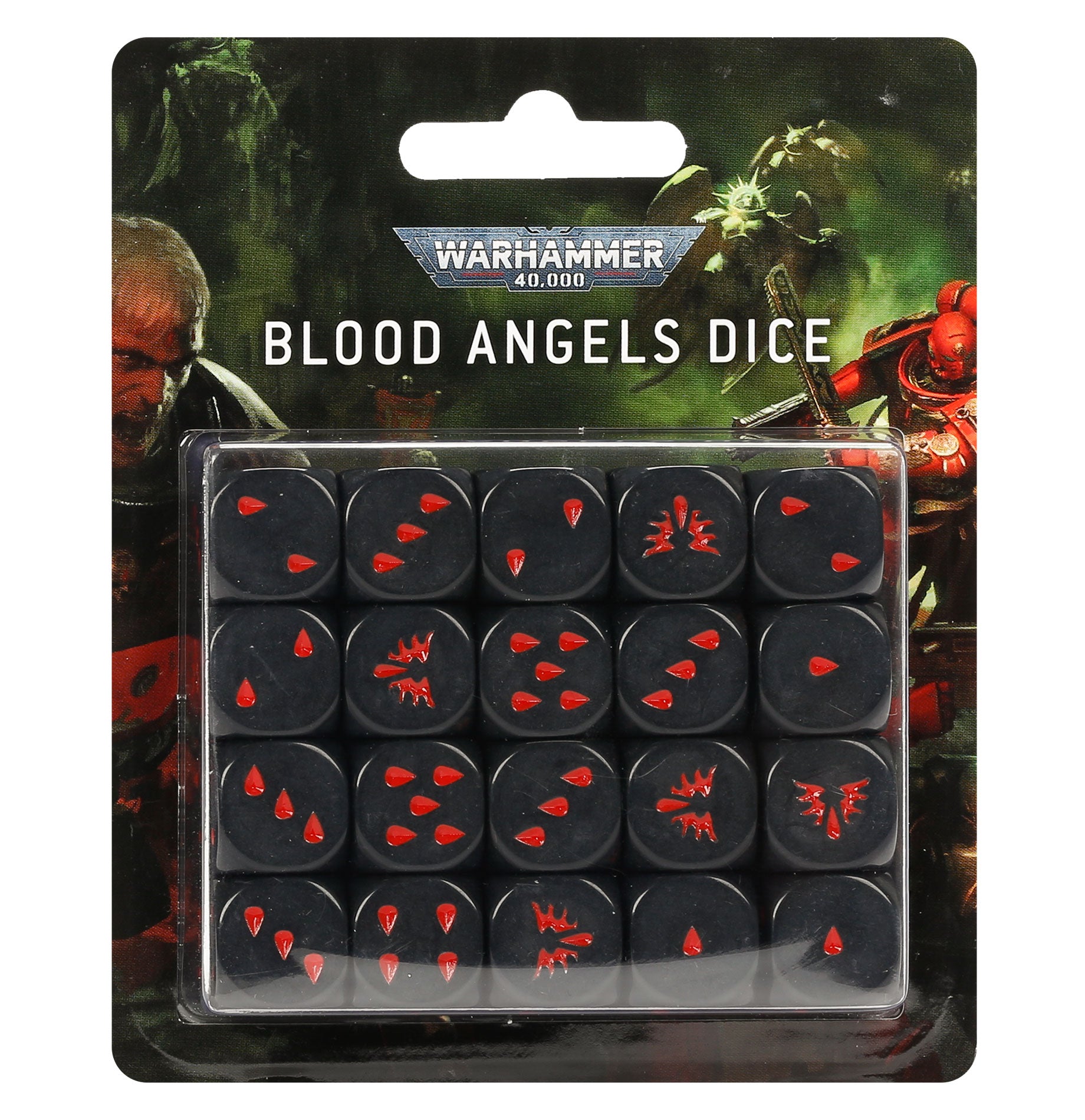 Warhammer 40K: Blood Angels Dice Set | Dragon's Lair Comics and Fantasy Houston TX