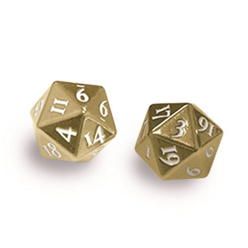 Heavy Metal d20 Pair Chrome | Dragon's Lair Comics and Fantasy Houston TX