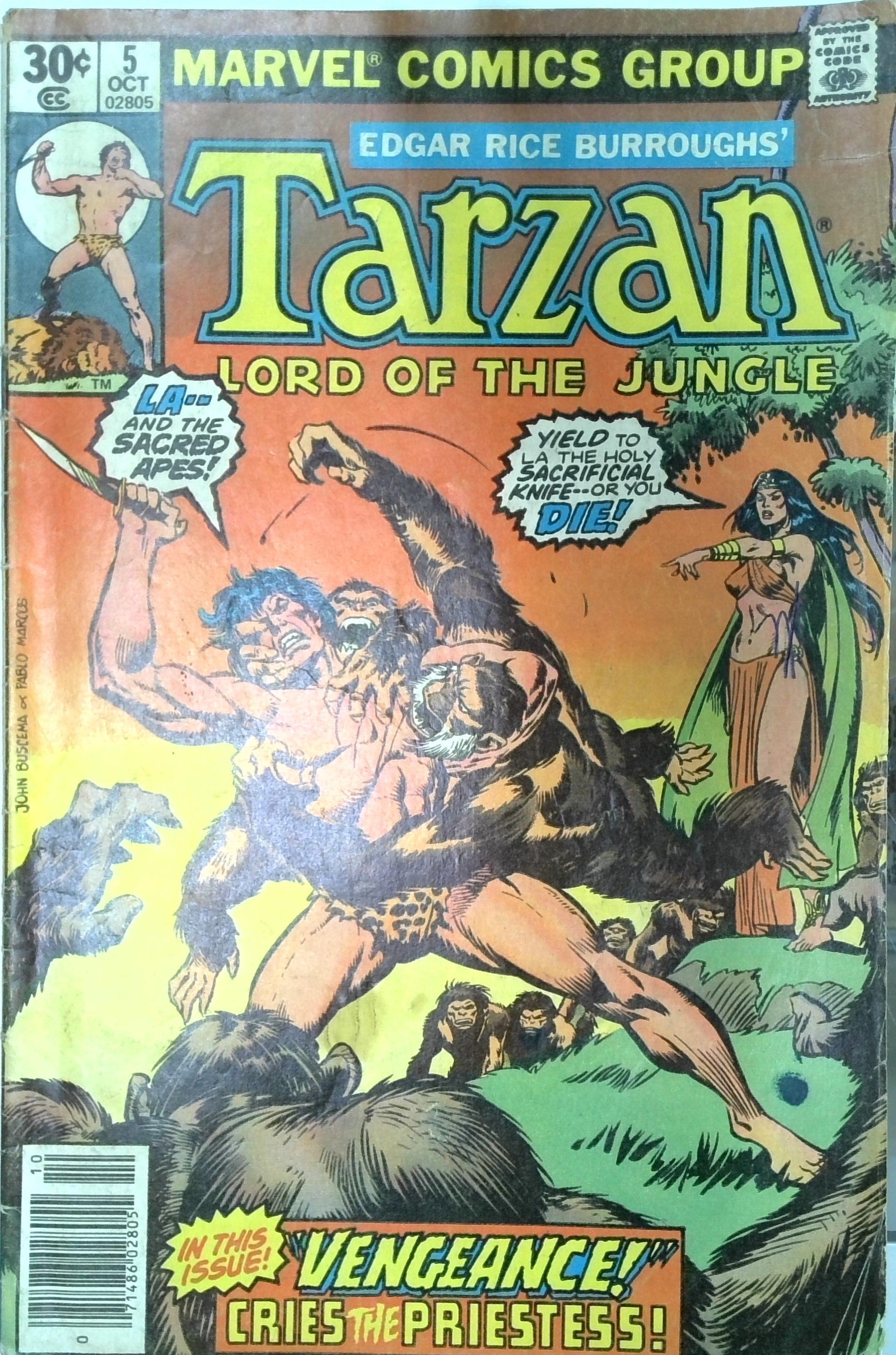 Tarzan Lord of the Jungle #5 (1977) | Dragon's Lair Comics and Fantasy Houston TX